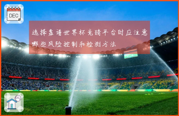 选择靠谱世界杯竞猜平台时应注意哪些风险控制和检测方法